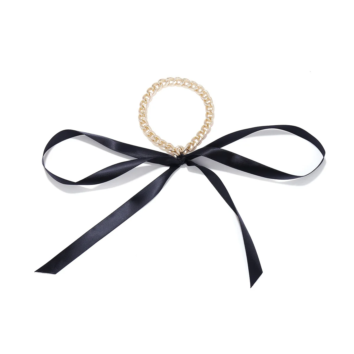 

Fashion Chain Choker Necklace Big Ribbon Bowtie Chocker Necklace For Women Jewelry Collier Femme