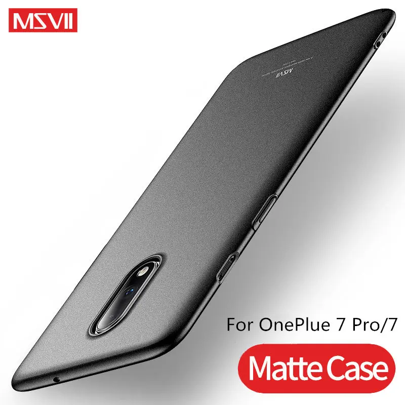 Msvii Luxury For OnePlus 7 Pro Case Ultra Slim Hard Cases One Plus 6T 5T Full Protection Back Cover plus Coque |