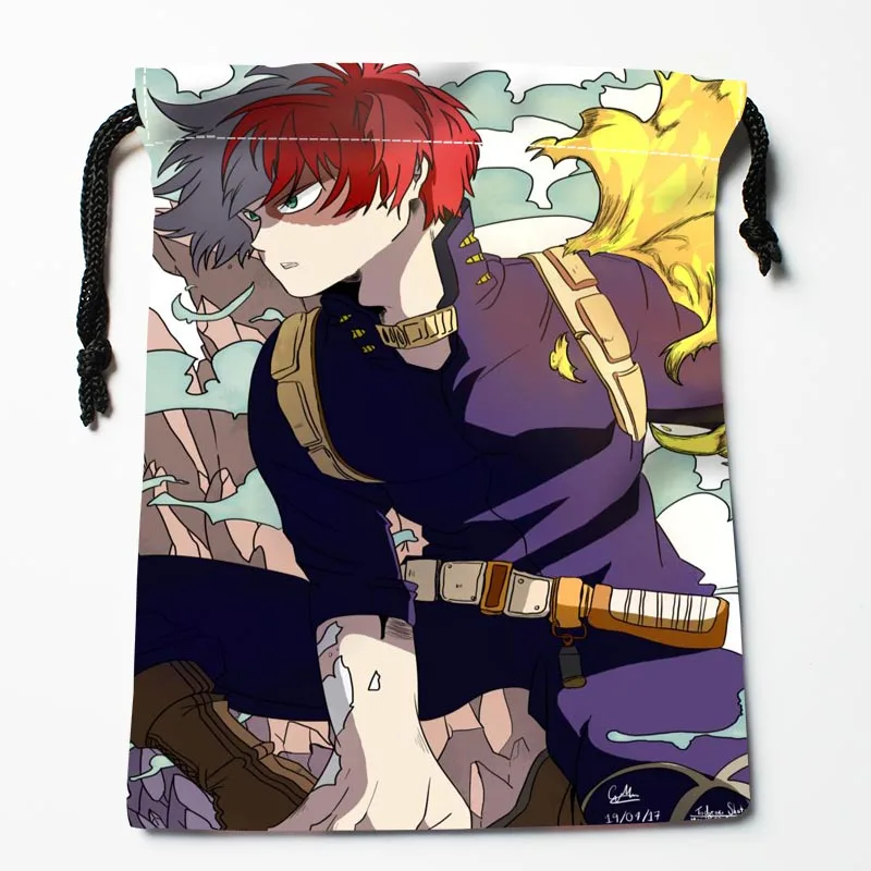 Custom Hero Academia Drawstring Bags Printed gift bags More Size 18*22cm Compression Type |