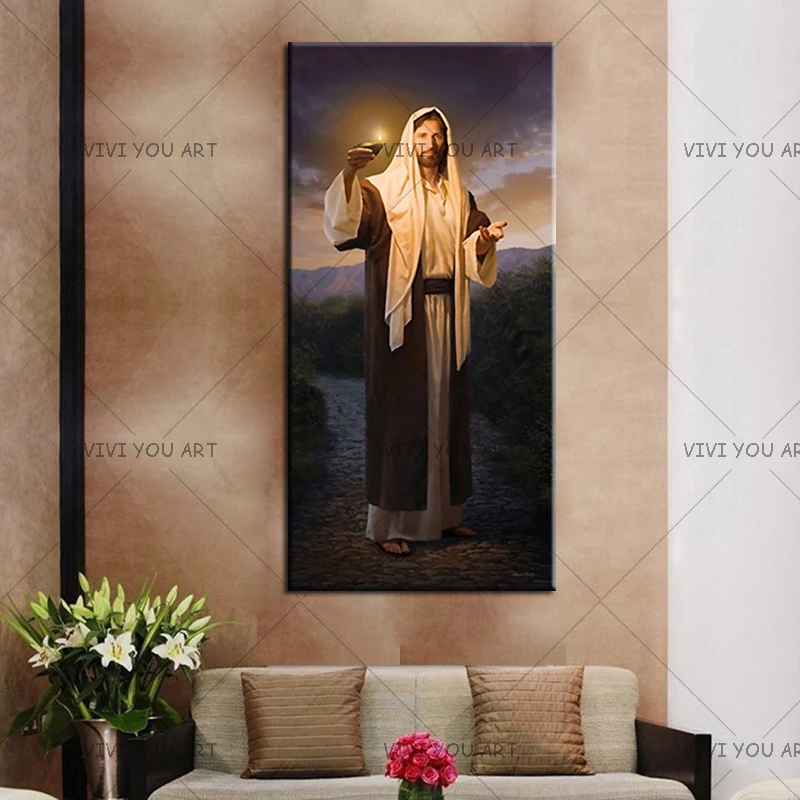 

Famous 100% Handmade Jesus Oil Painting on canvas art home church decoration wall art picture living room decor painting