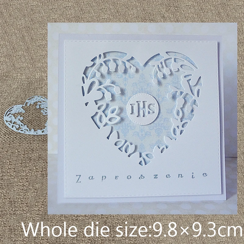 Новый дизайн ремесло резки металла высечки штампы цветок Сердце рамка украшения