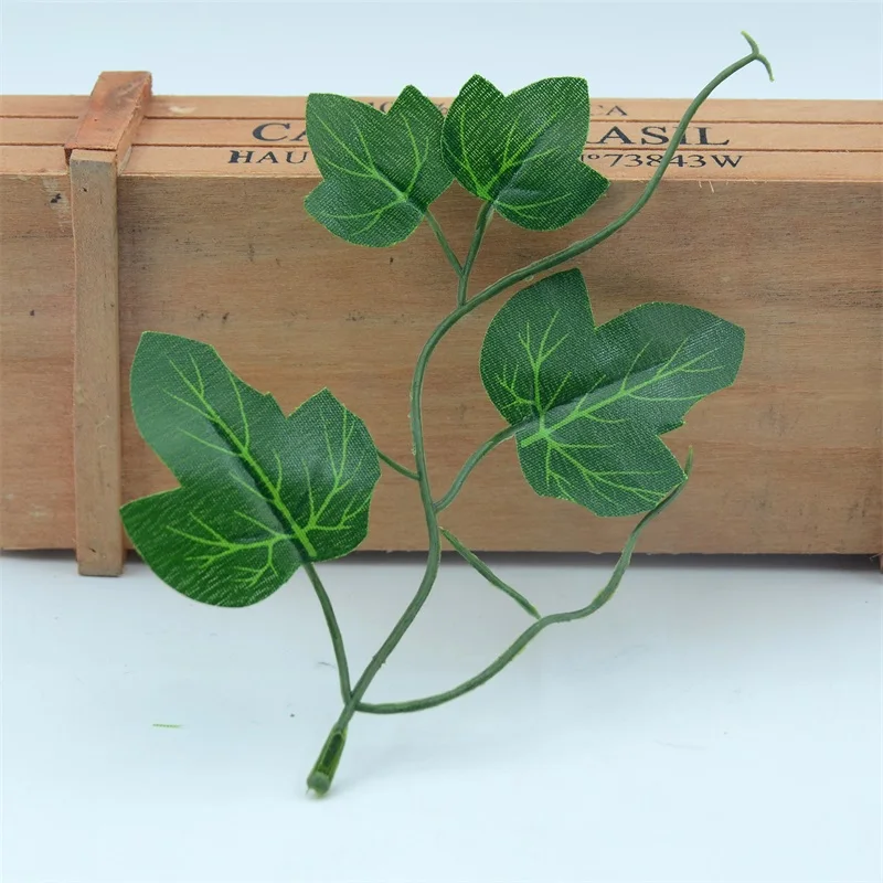 

Искусственные листья Nanairo, зеленые, шелковые, 10 шт.