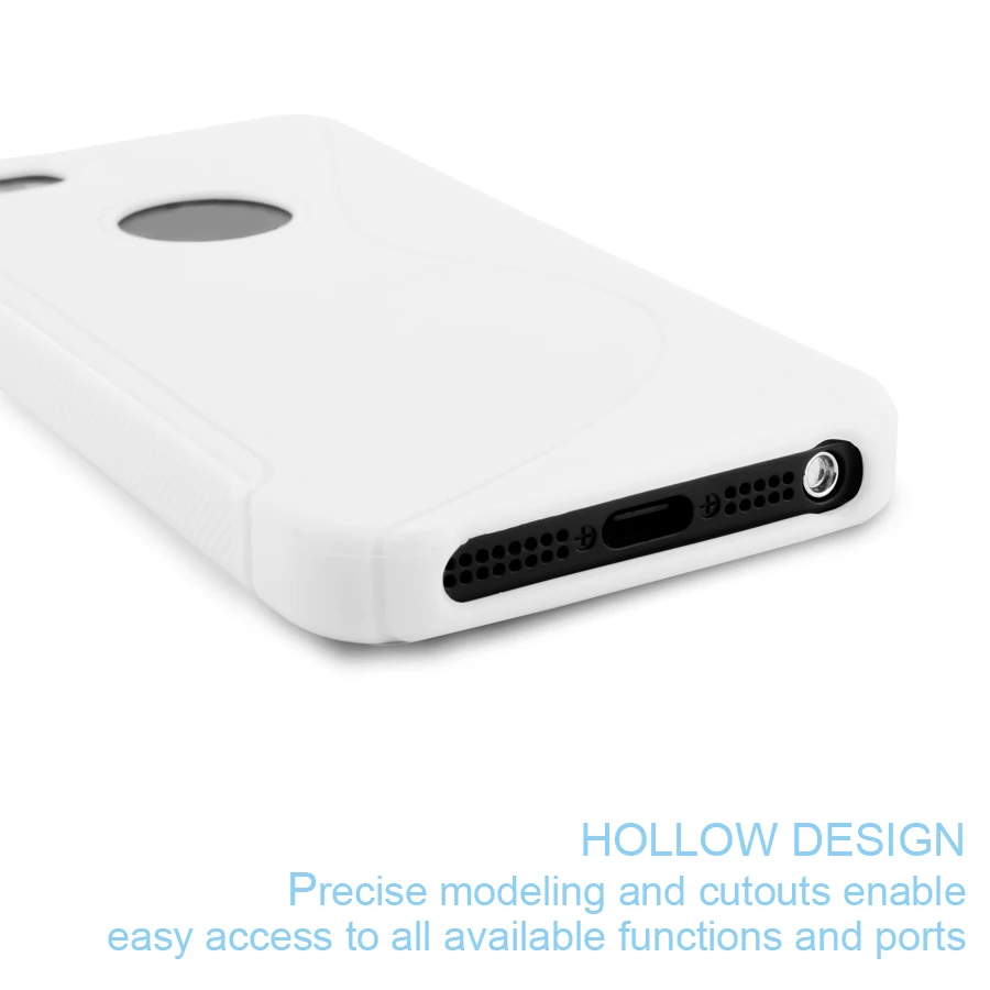 Lancase TPU чехол для iPhone 5S силиконовый Мягкий гель ТПУ 5 SE Матовый мобильный