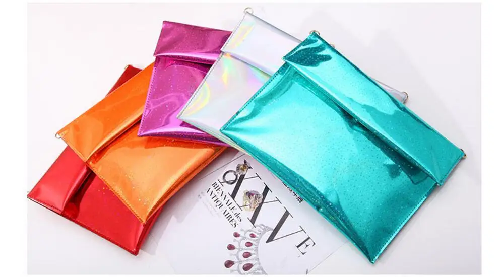 

2022 Laser women bags Designer clutch bag Fashion women messenger bags ladies Envelope Clutches handbag