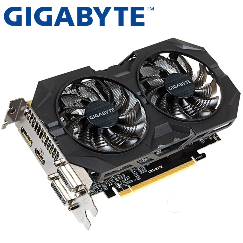 Видеокарта GIGABYTE GTX 950 видеокарта 2 Гб бит GDDR5 для nVIDIA VGA карты Geforce GTX950 Hdmi Dvi игр б/у |