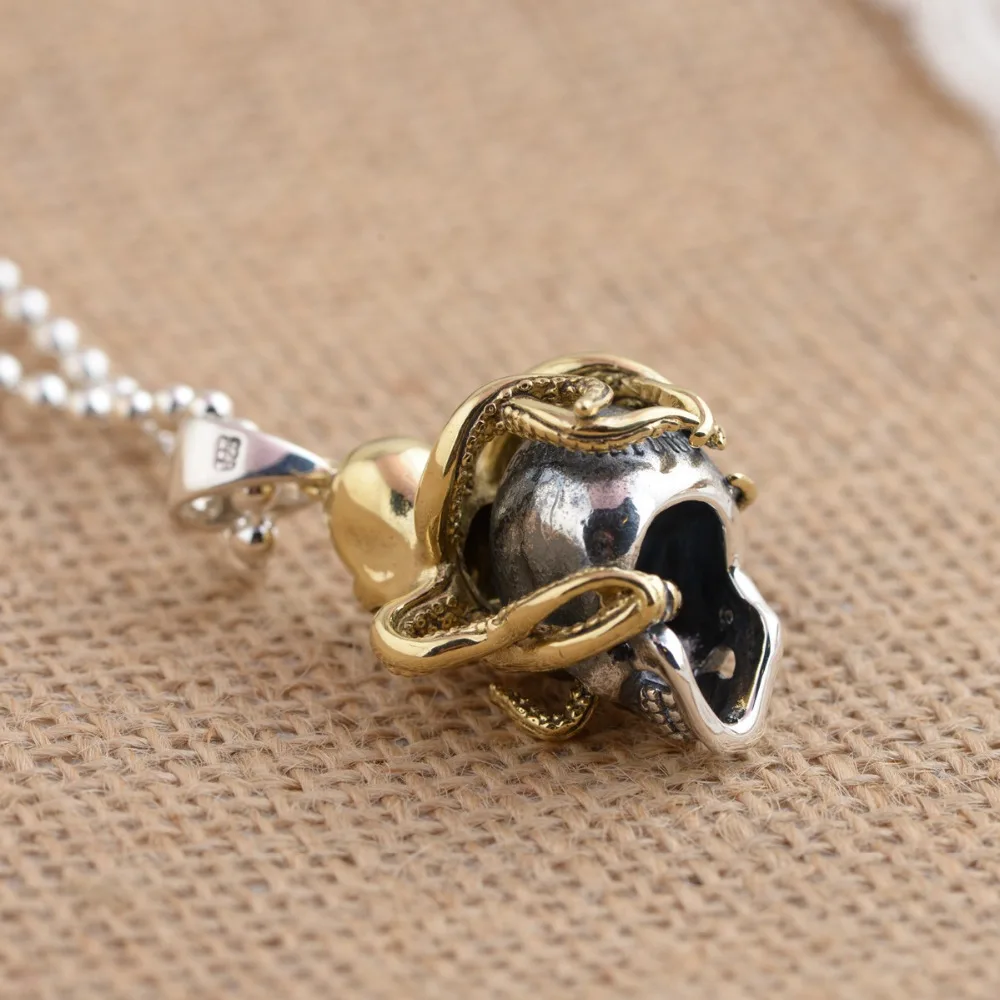 BALMORA Новые однотонные подвески из стерлингового серебра 925 пробы с черепом и