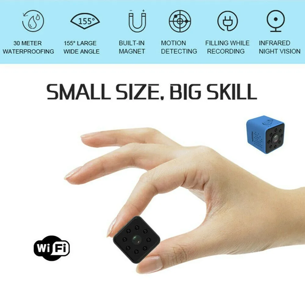 Camsoy Мини водонепроницаемая камера HD 1080P Wifi беспроводная IP Инфракрасные лучи для определения движения ночного видения Видеокамера безопасности DVR DV Cam