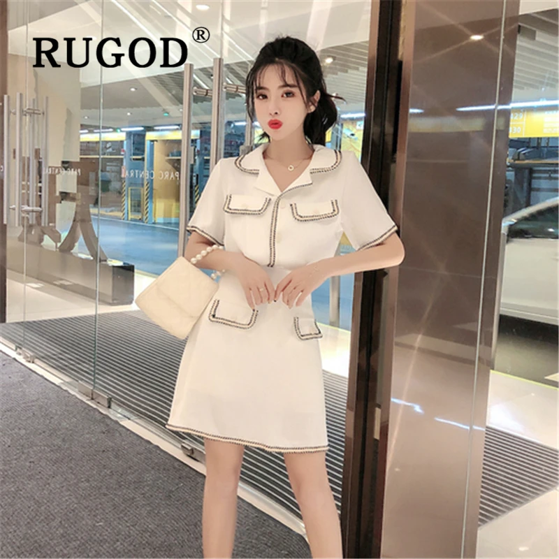 RUGOD корейский шикарный женский офисный костюм из 2 предметов модные рубашки с
