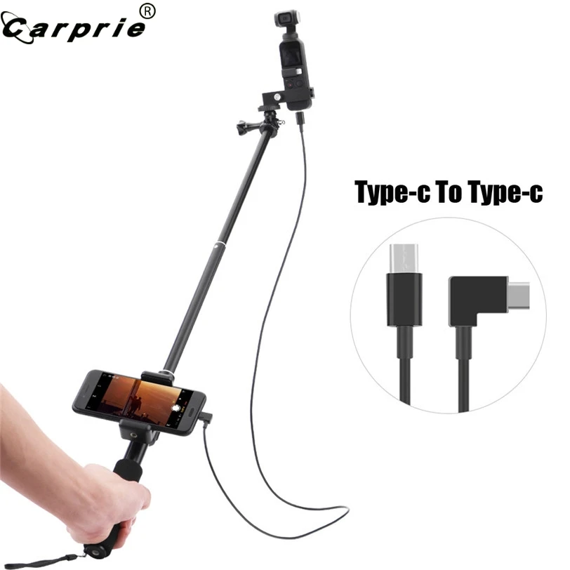 CARPRIED селфи палка наборы для DJI OSMO карман для телефона Android клип+ селфи палка+ кабель+ кронштейн комплект аксессуаров 90606