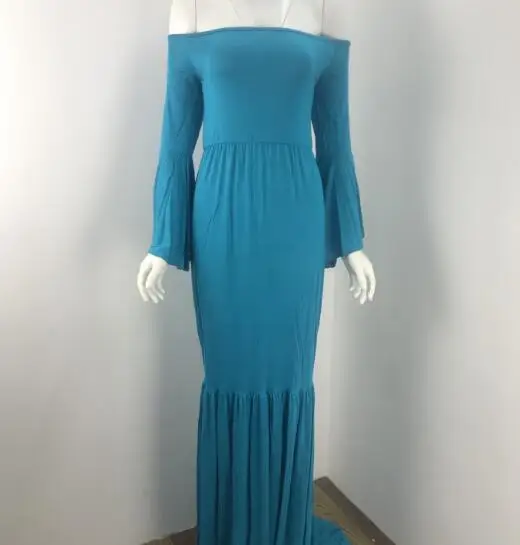 Новые стильные платья-Макси для беременных с оборками фотосъемки платье