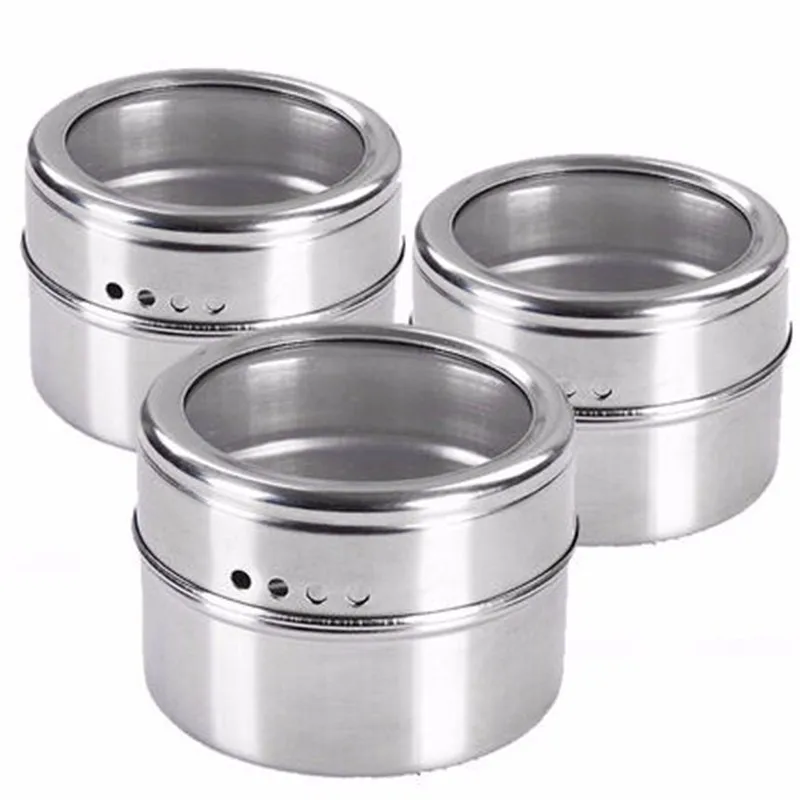 6 шт. Набор банок для специй Магнитная приправа бутылка Многофункциональный