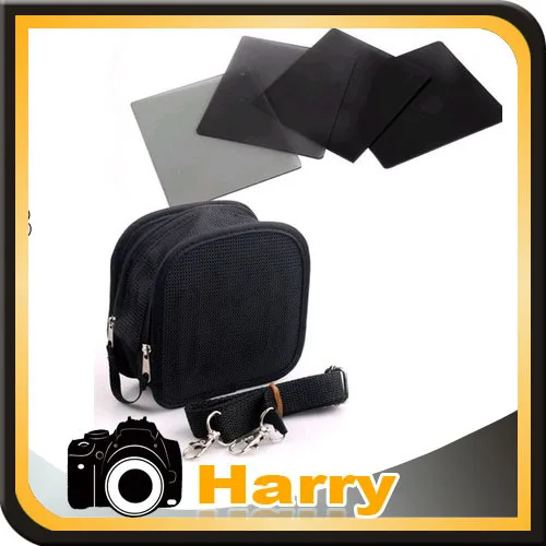 

5 IN 1 4pcs ND2 ND4 ND8 ND16 filter + Filter wallet Case Bag set for cokin p
