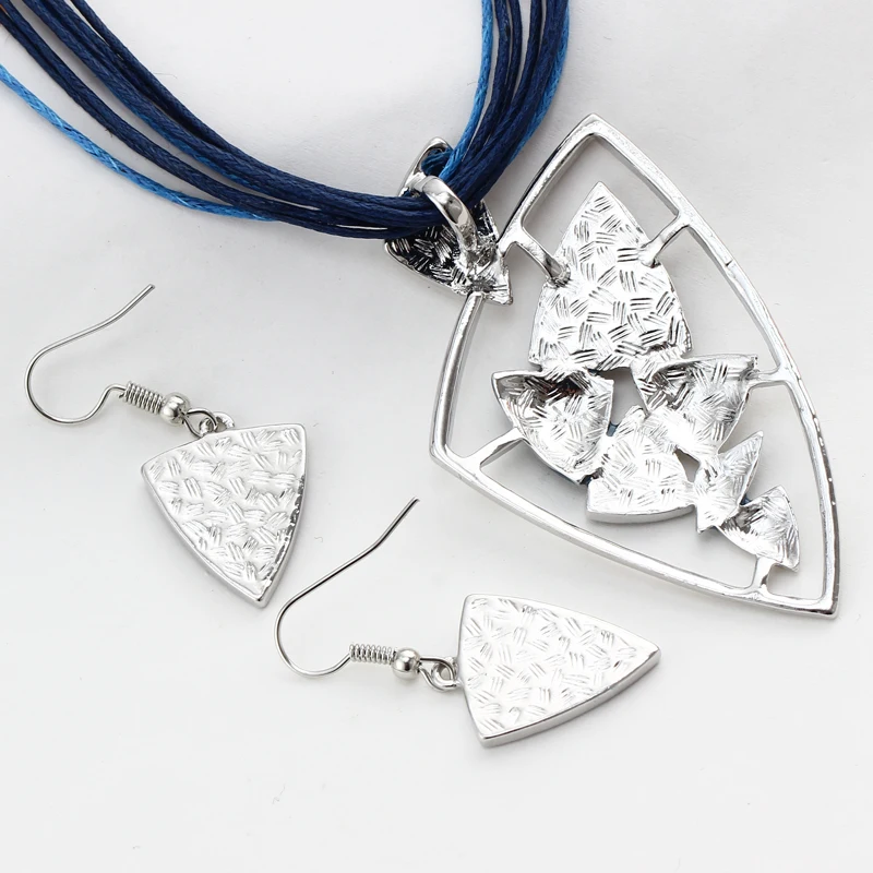 Женский винтажный комплект ювелирных изделий MINHIN сережки с подвесным