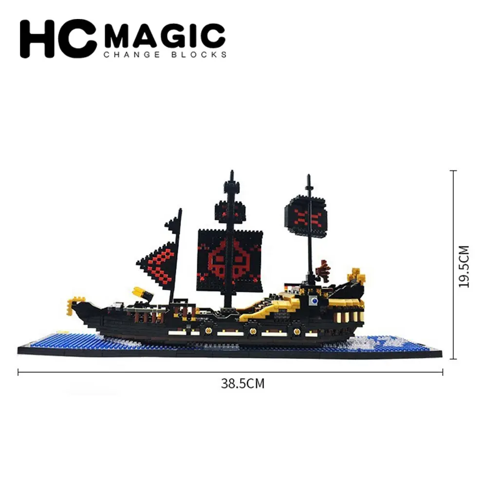 Детский конструктор HC MAGIC модель со стразами и черным жемчугом 9033 | Игрушки хобби