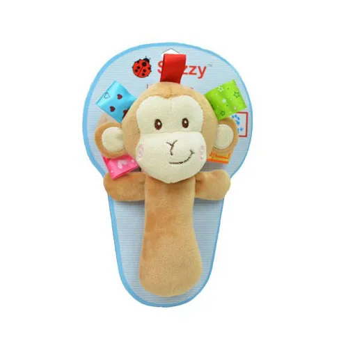 Top Baby Rattle Bar Teether Stuffed Plush Doll Bibi BB Sound Stick Toy Squishy Toys Puzzle Bell Ring Infant Puppet Frog Soft