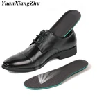 Кожаные дышащие мужские кожаные стельки два слоя свиной кожи амортизирующие пот повседневные спортивные стельки пара PD-1