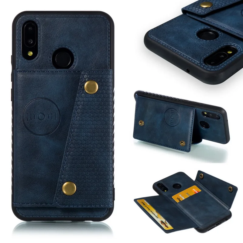 Чехлы для huawei P20 Lite NOVA 3E Многофункциональный из искусственной кожи держатель для карт кошелек чехол для iPhone 11 X XR XS Max 6 6S 7 8 Plus
