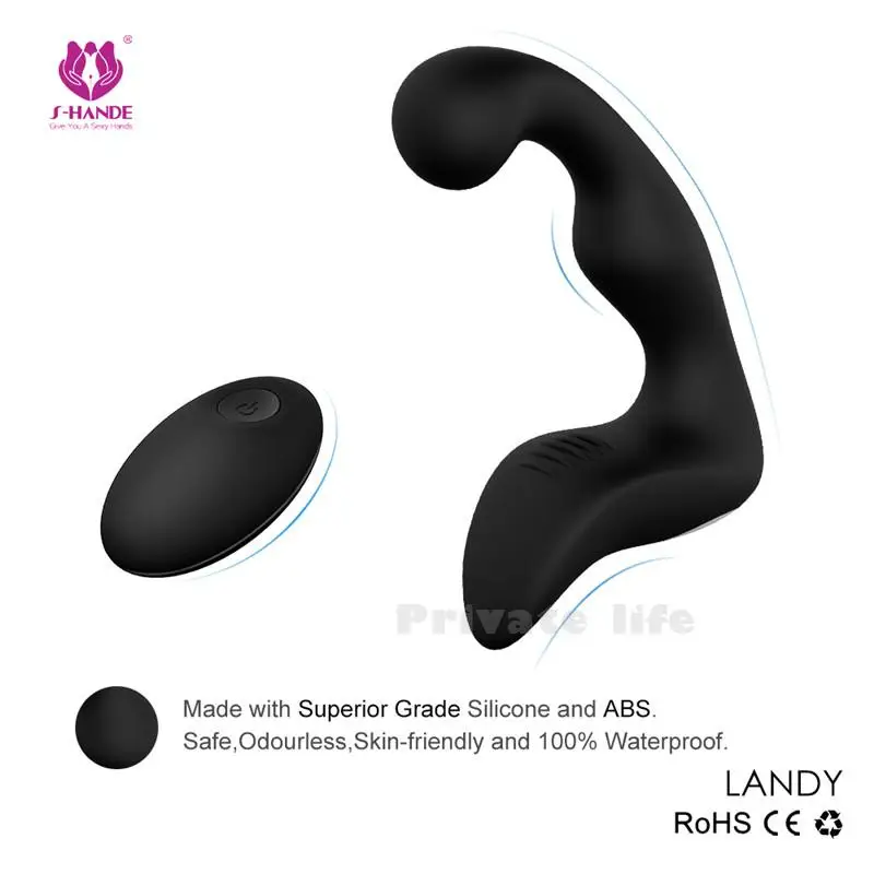 Беспроводной контроль 9 скоростей G Spot Prostata массажный силиконовый Анальная