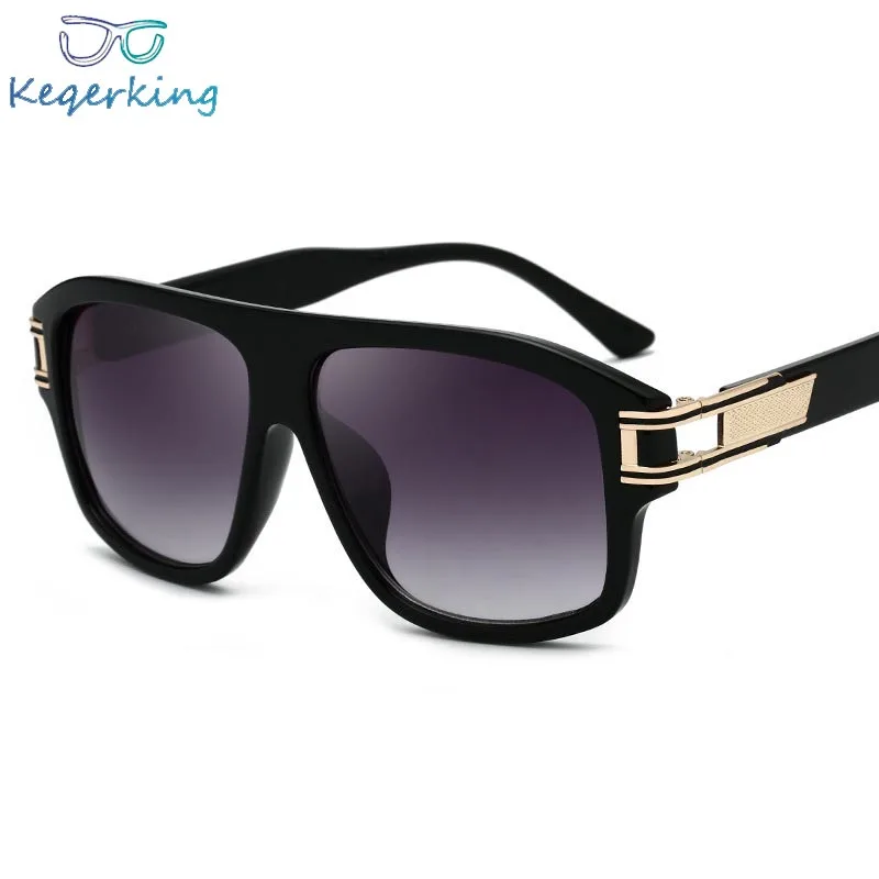 2018 Квадратные Солнцезащитные очки женские Большие мужские черные винтажные