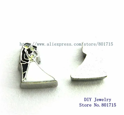 Свадьба жениха и невесты FC1007 оптовая продажа 10 шт плавающий живой Шарм для жизни