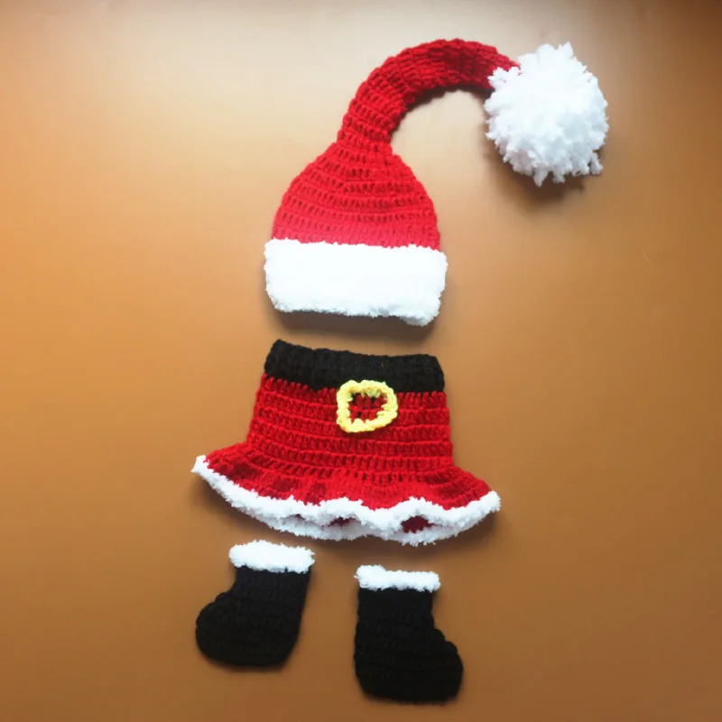 Реквизит для фотосъемки новорожденных Рождество шляпы детские девочки шапочка