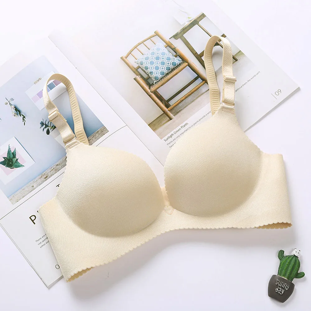 Fashion Seamless Bras For Women Sexy Push Up Bra Lingerie Light Padded Wireless Brassiere Female Underwear Bralette 12 Color BH