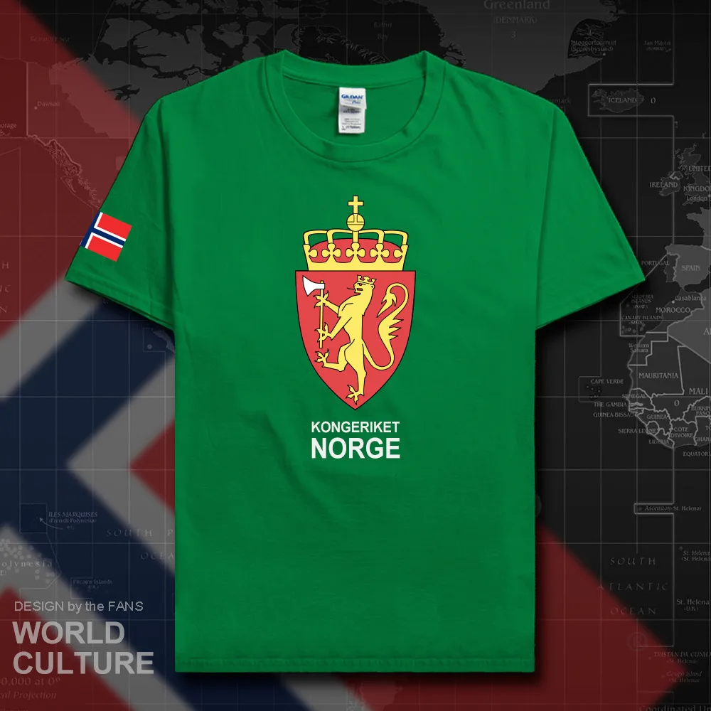 Норвежские Norge мужские футболки модные 2018 Джерси национальной команды хлопковая
