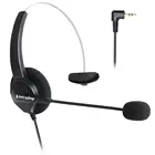 ДомашняяОфисная гарнитура для Polycom IP 320,IP 330,IP321,IP331,Cisco SPA, ATT, VTech и всех телефонов с разъемом гарнитуры 2,5 мм