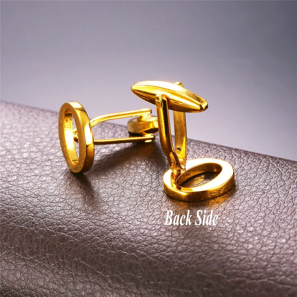 Мужские запонки высокого качества Алфавит O рубашки манжеты кнопки золото/цвет