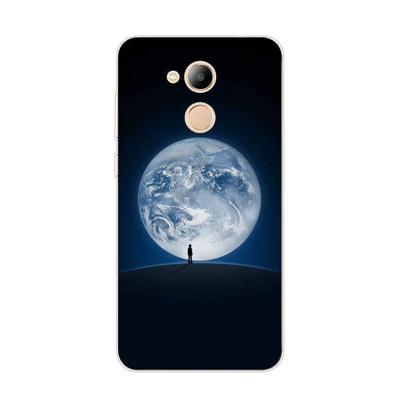Huawei Honor 6C Pro Case кремния горный пейзаж живопись ТПУ Мягкая задняя крышка для V9