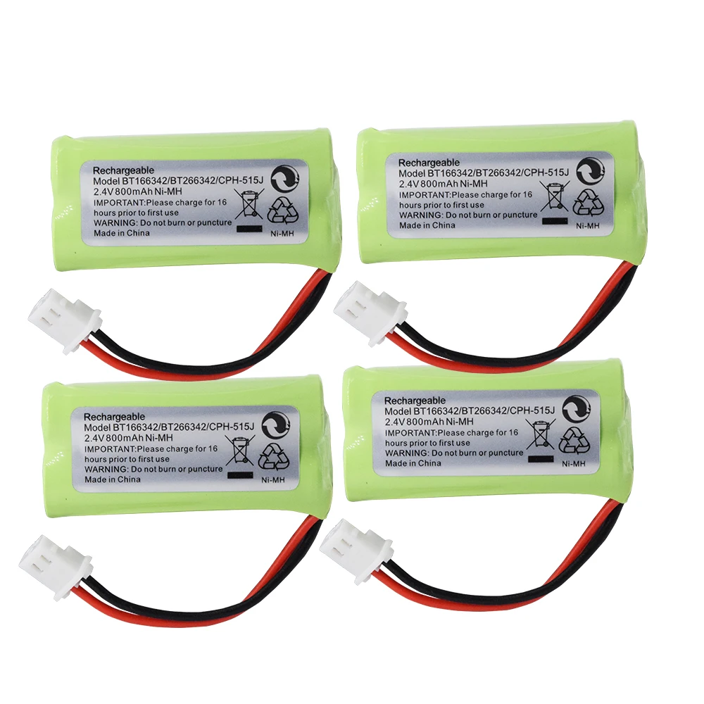 bt 166342 2 4v 800mah 2aaa ni mh rechargeable battery for cordless phone bt 166342 free global shipping