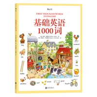 new hot frist thousand words in english picture books children words book bilingual vocabulary book for baby kids gift