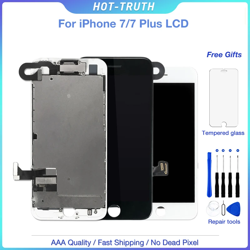 10 шт./лот ЖК-экран для iPhone 7 Plus OEM дисплей полный комплект Сенсорная панель в сборе