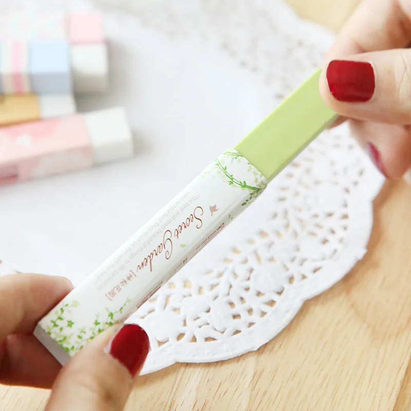 1 шт. куб Длинный Резиновый кавайный ластик милый цвет новые школьные