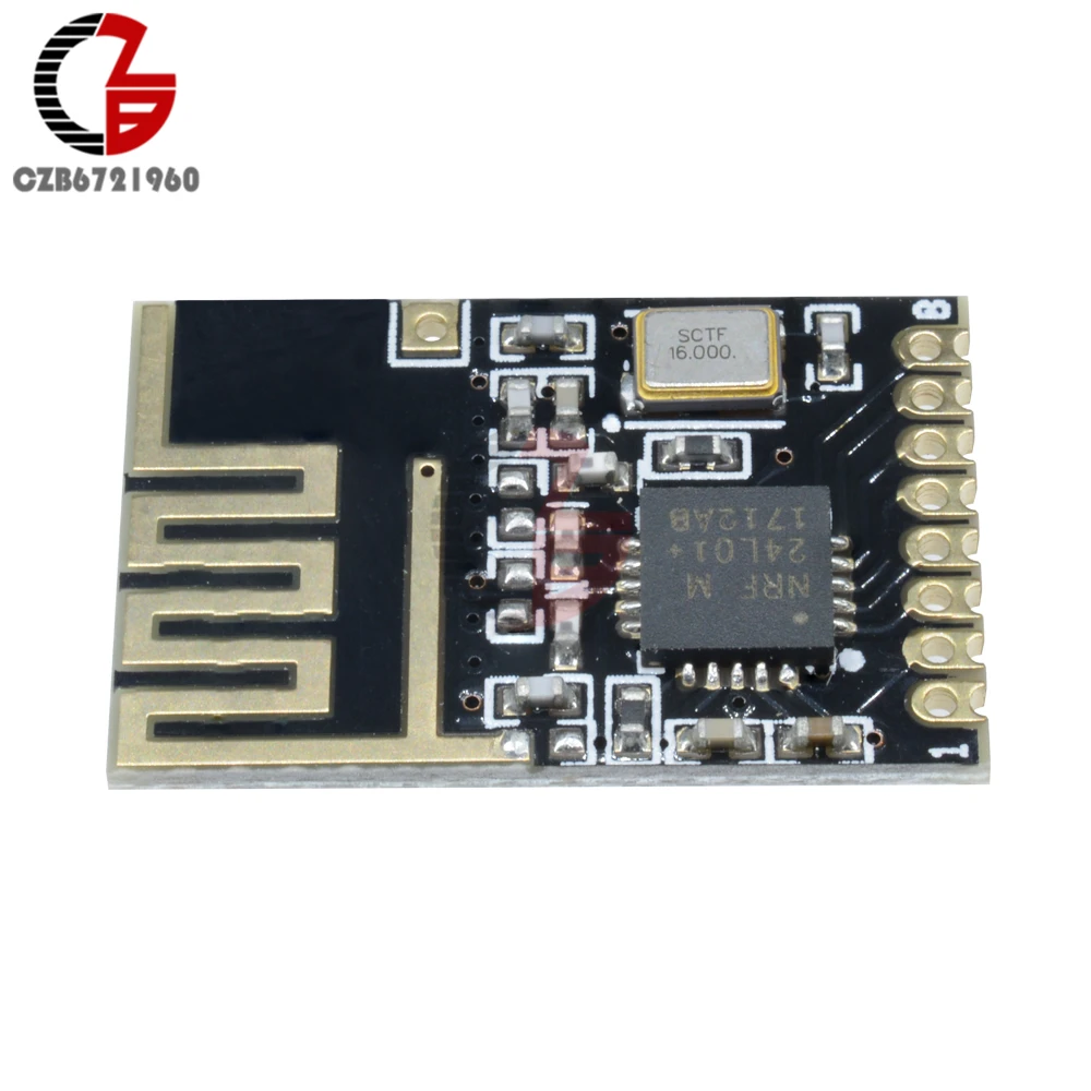 DC 5V Mini NRF24L01 + SMD 1 27 мм беспроводной модуль приемопередатчика с регулятором