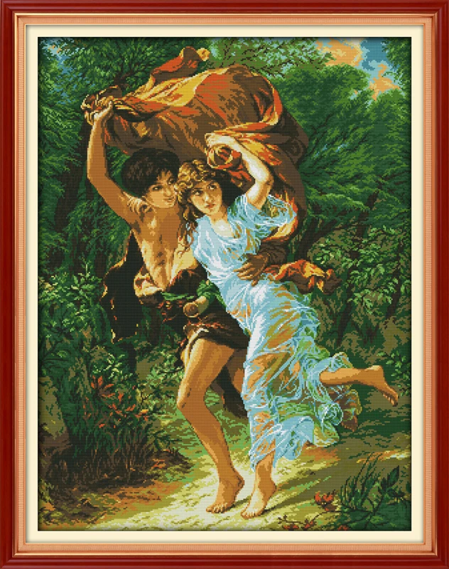 Joy Sunday Love Story Счетный Набор для вышивания крестиком DMC штампованный узор для вышивания крестиком Набор для вышивания рукоделие - Цвет: R282