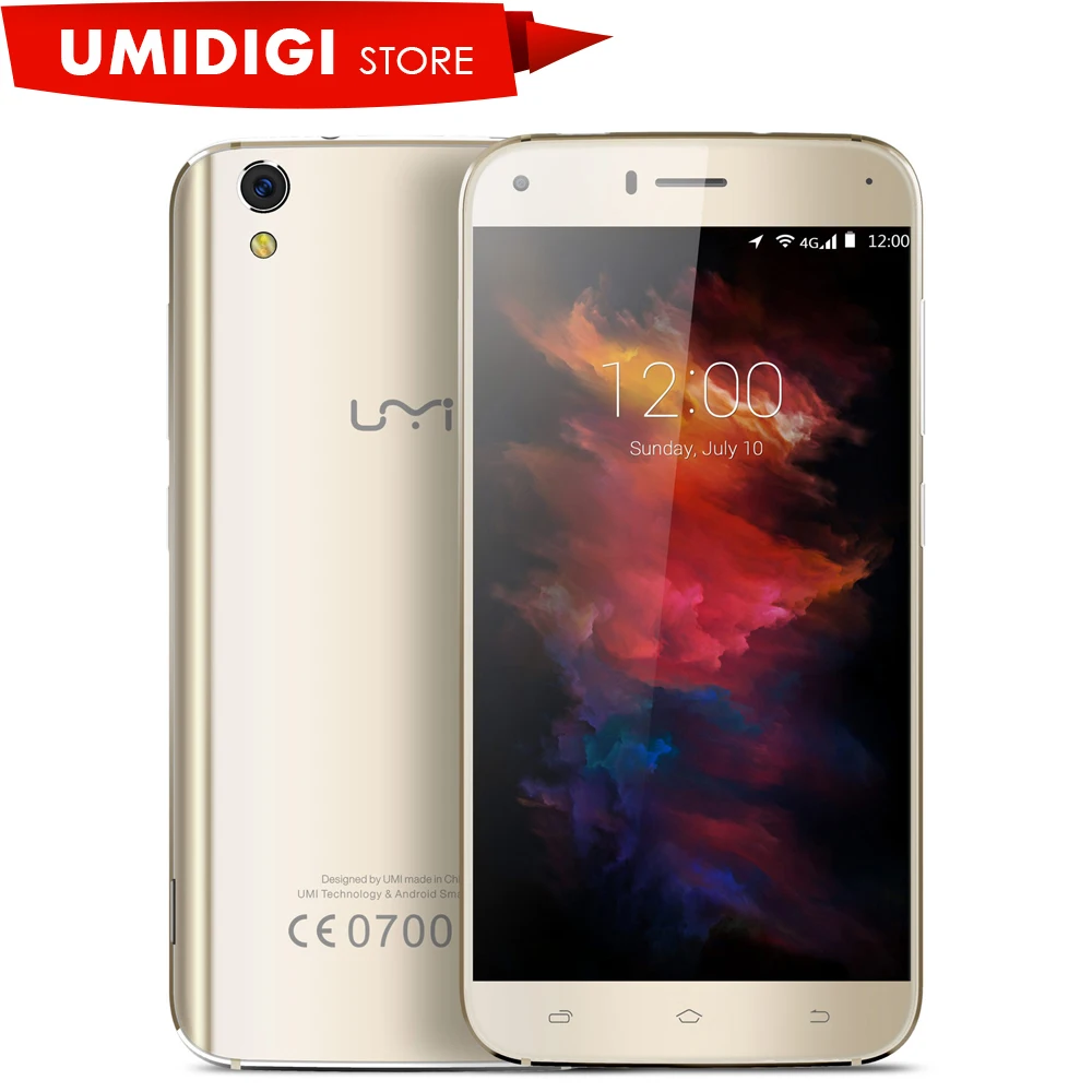 UMI diamond X Android 6.0 сотовый телефон 2 ГБ Оперативная память 16 Встроенная MT6737 1280*720 5.0
