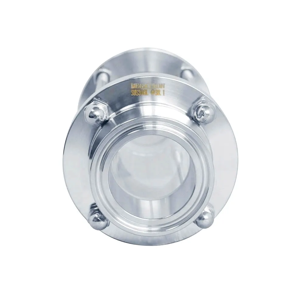 Clear Stock MEGAIRON OD 25MM 1&quot Tri Clamp Type Flow Sight Glass Diopter For Homebrew Diary Product Stainless Steel SS316 |