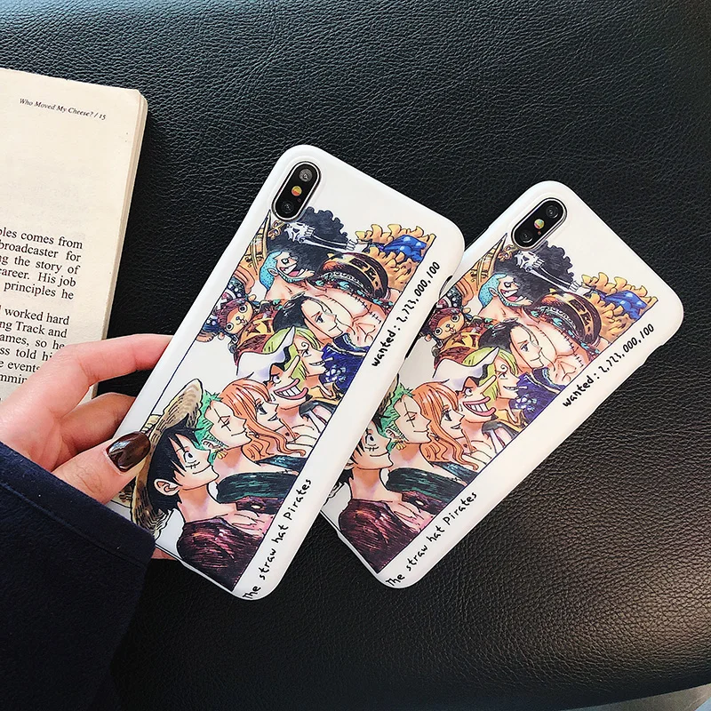 Cartoon Monkey D Luffy for IPhoneXs XR Max Mobile Phone Shell IPhone 6s 7 8 Plus Illustration Protective Case | Мобильные телефоны