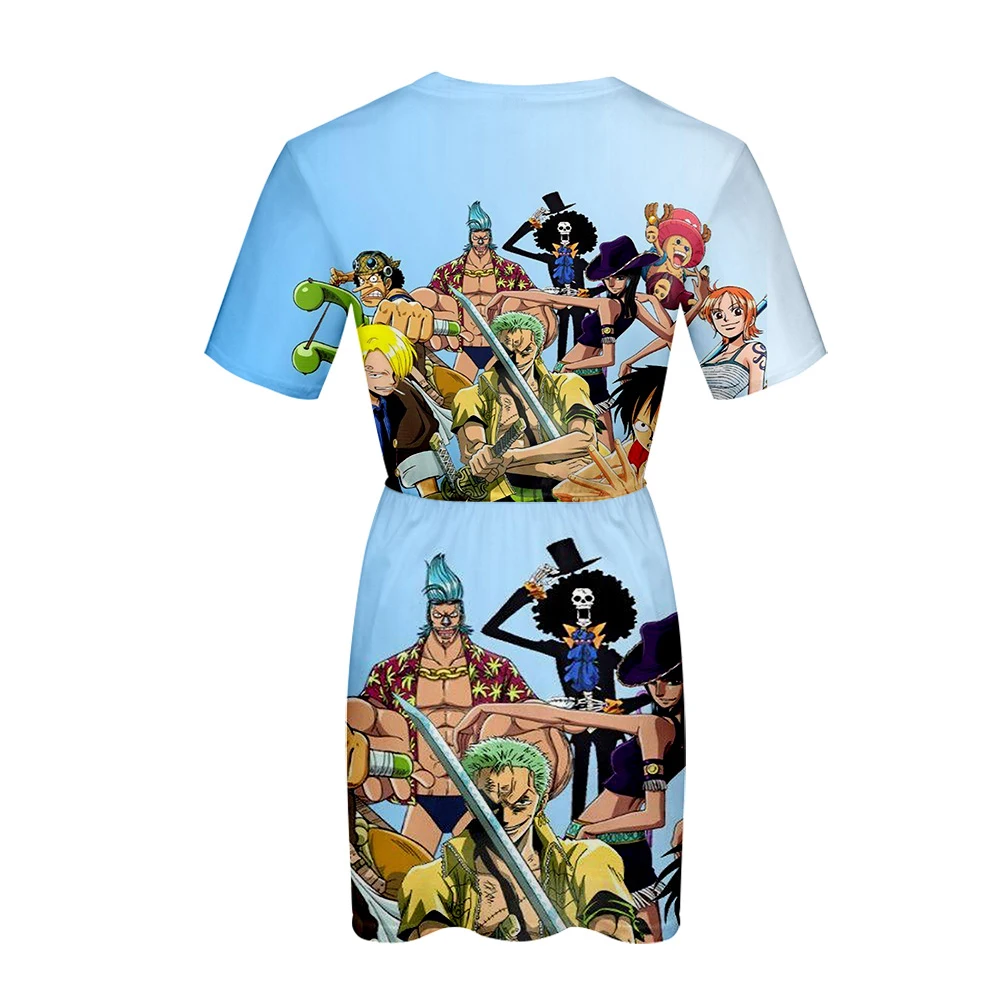 One Pieces 3D summer dress 2019 Short-Sleeved Trend Cute Leisure Street Wear Cool Summer Casual Style | Женская одежда