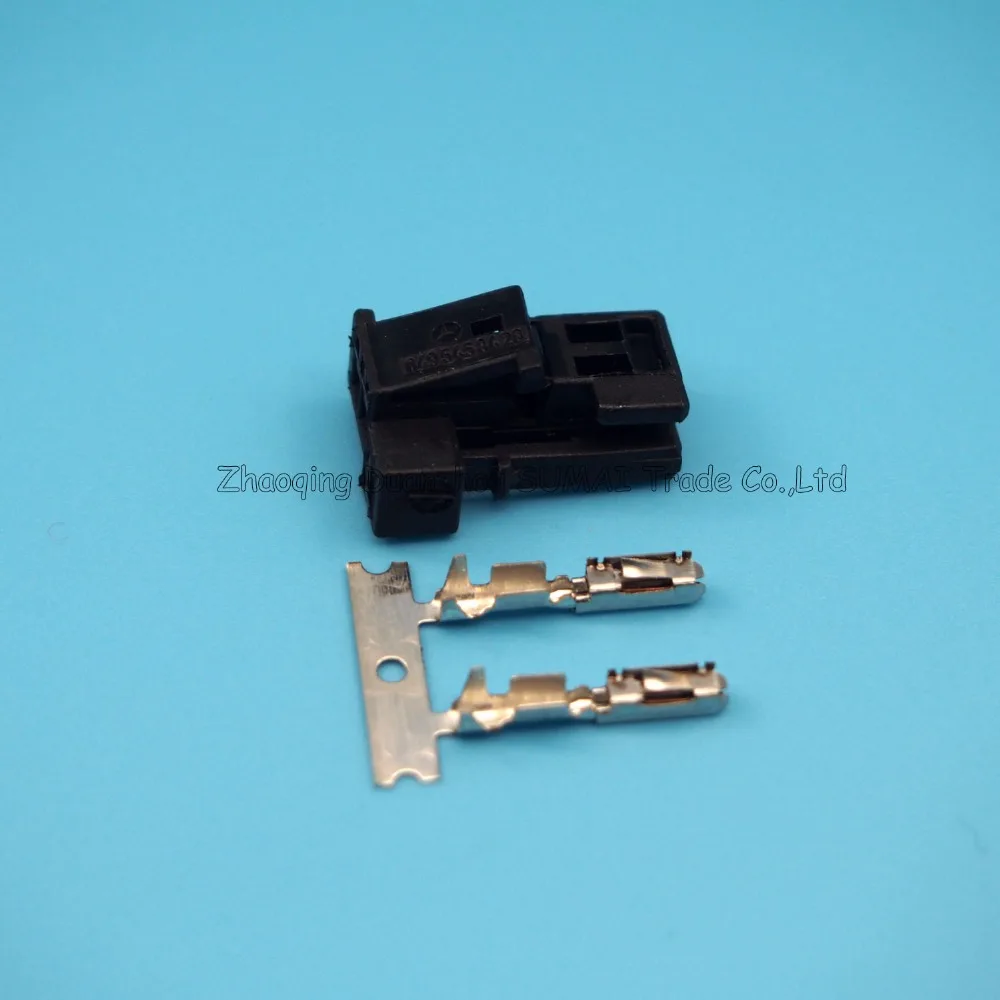 2 контактный тройной разъем черная Автомобильная звуковая штепсельная вилка