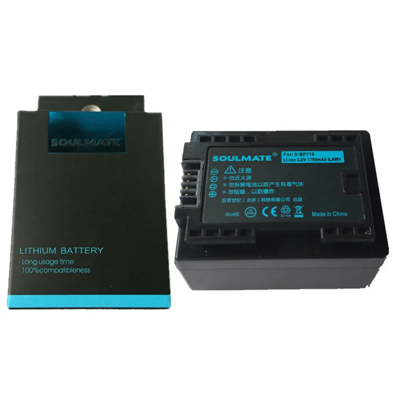 SOULMATL BP 718 BP718 литиевые аккумуляторы 727 Аккумулятор для цифровой камеры BP727 Canon