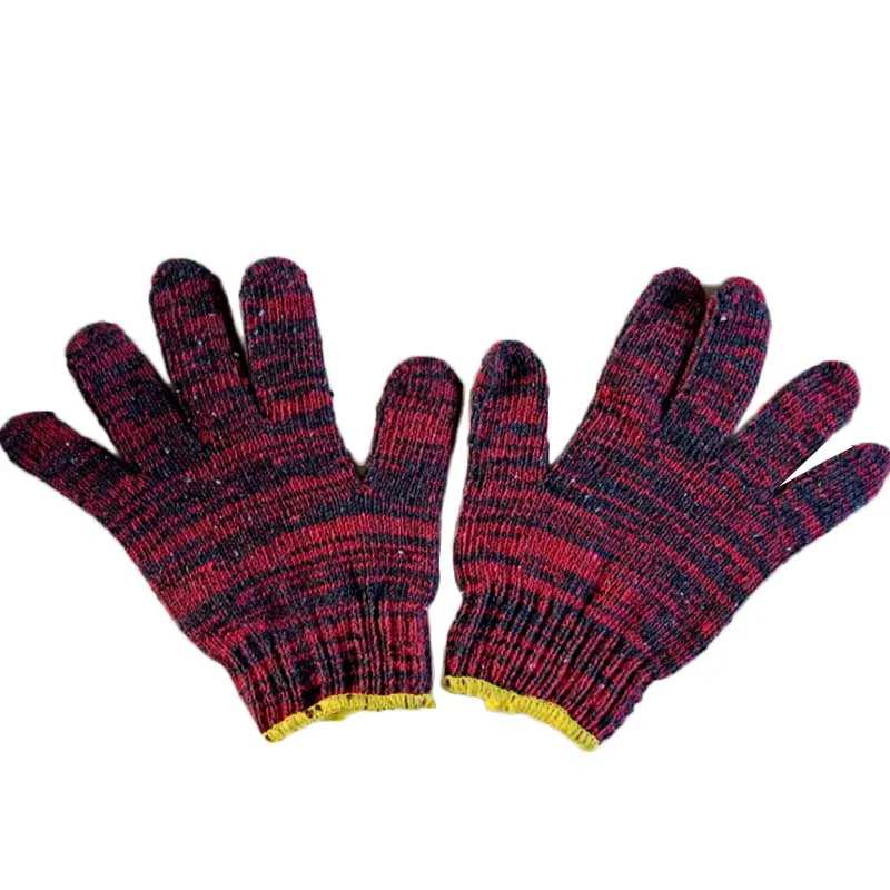 12 пар 800 г хлопковые садовые перчатки износостойкие утолщенные рабочие высокая