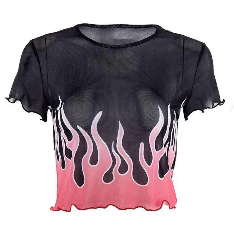 Женская футболка сексапильная прозрачная с коротким рукавом | одежда