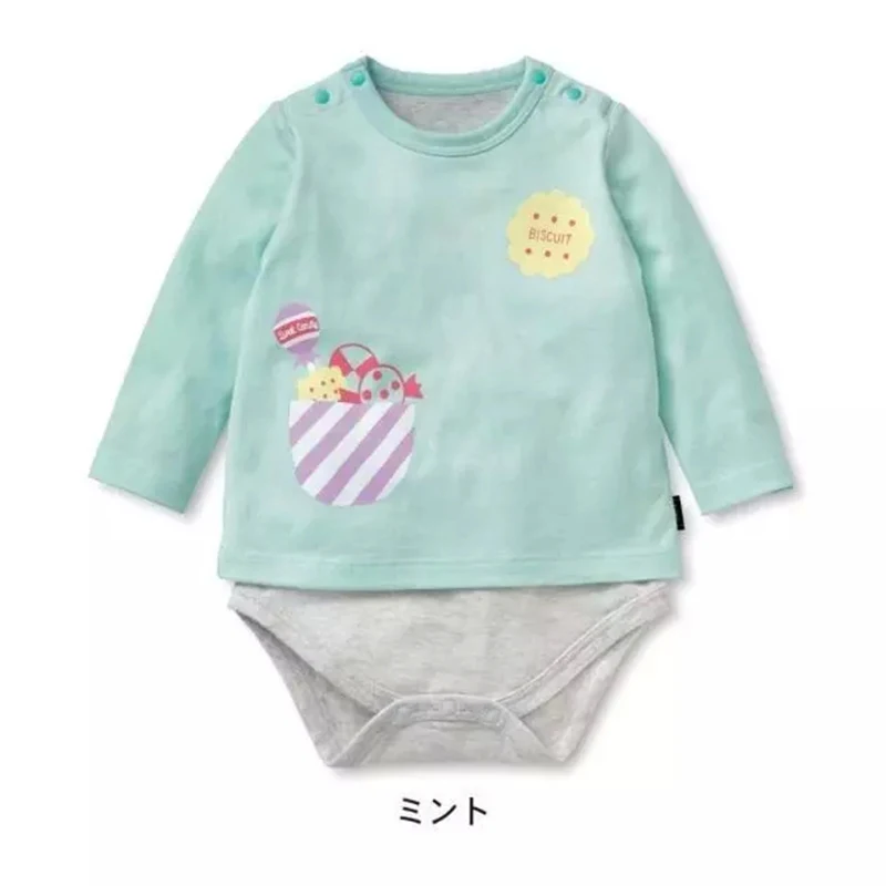 Детские ползунки с длинными рукавами милая одежда для маленьких девочек