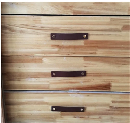 Nordic wardrobe cabinet door handle Soft Leather Door Handles For Cupboard Drawer Pull Knobs pu leer handle huishoudelijk