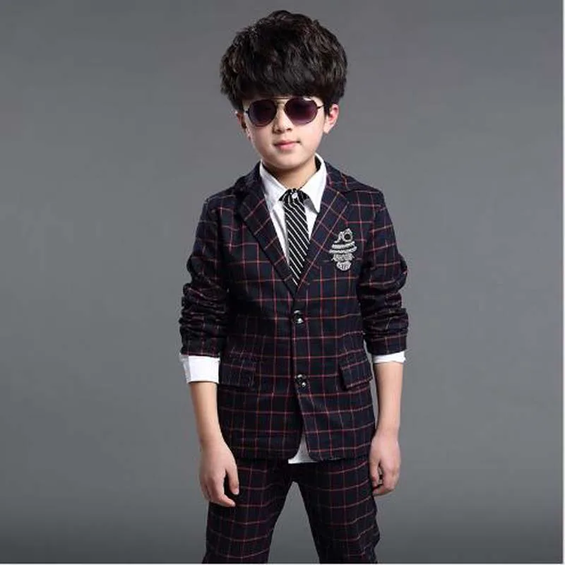 Одежда для мальчиков официальный костюм одежда в западном стиле модная