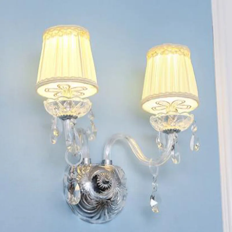 

Modern K9 Crystal wall lamp Luxury Living Room crystal wall light Top Grade bedroom bedside Crystal wall Lighting wall sconces