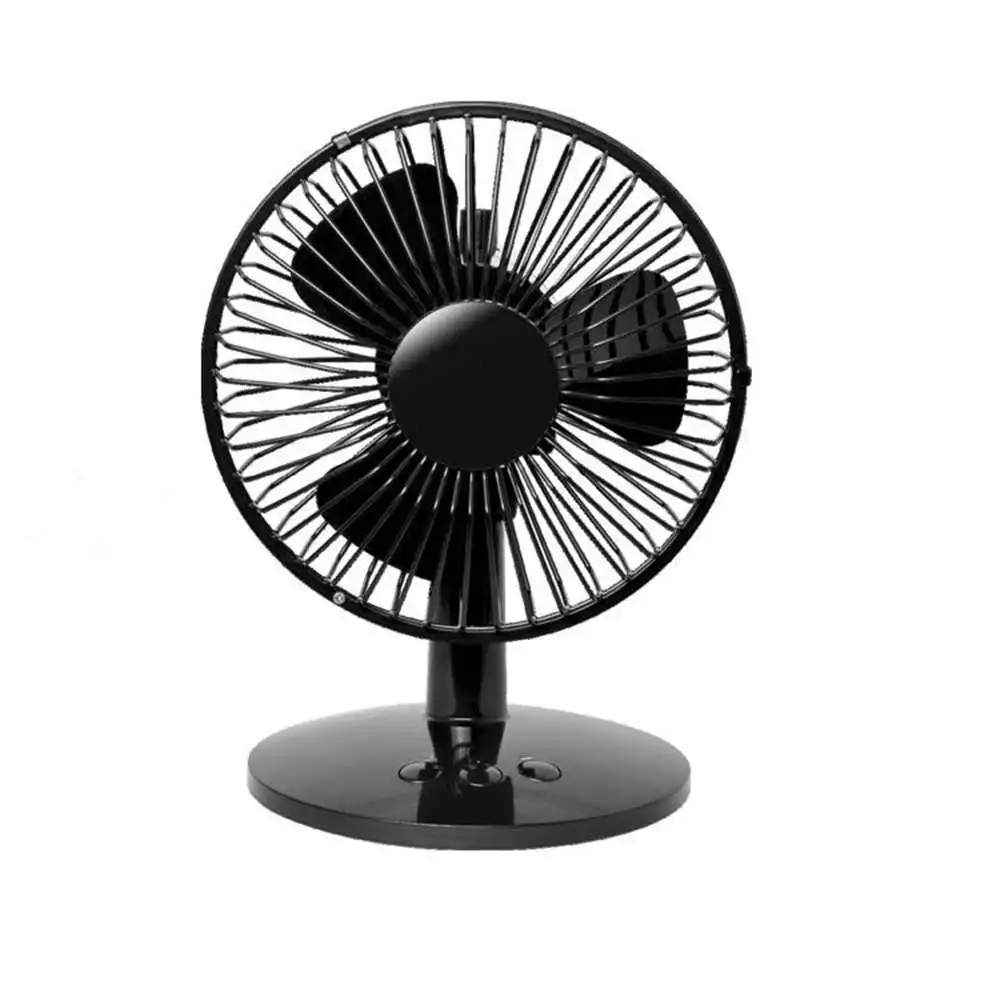 Вращающийся металлический Осциллирующий настольный мини вентилятор