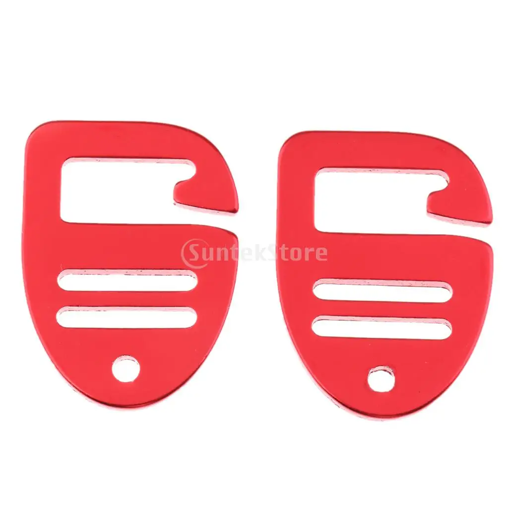 

2 Pieces 1 inch Metal G Hook Webbing Buckle for Backpack Strap Webbing 25mm Red